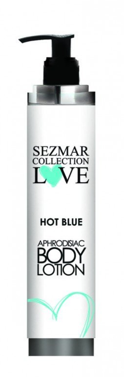 SEZMAR LOVE Přírodní tělové mléko s afrodiziaky hot blue pro muže 200 ml