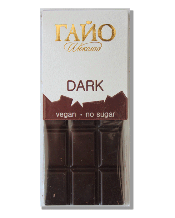 GAILLOT CHOCOLATE Veganská přírodní čokoláda s kakaem 82% bez cukru 40 g
