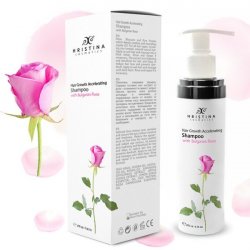 HRISTINA Natürliches Shampoo zur Unterstützung des Haarwachstums mit bulgarischer Rose 100 ml