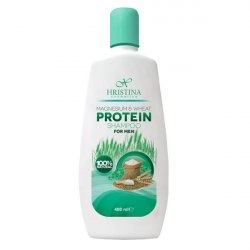 HRISTINA Natürliches Shampoo mit Magnesium und Weizenprotein für Männer 400 ml