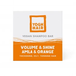 YOGH SOAP Natürliches Festes Shampoo Volumen & Glanz Amla & Orange 110 g