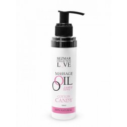 SEZMAR LOVE Přírodní masážní olej cukrová vata 100 ml