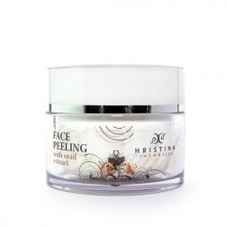HRISTINA Přírodní obličejový peeling s výtažkem z hlemýždě 100 ml