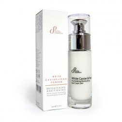 Přírodní zesvětlující oční hydratační krém 24h bílý kaviár & perla 30 ml