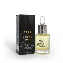 Přírodní revitalizující olejové oční sérum 24h zlaté částice a arganový olej 15 ml
