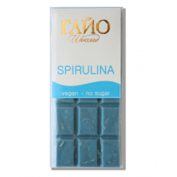 GAILLOT CHOCOLATE Veganská bílá čokoláda bez cukru s probiotikem spirulina 40 g