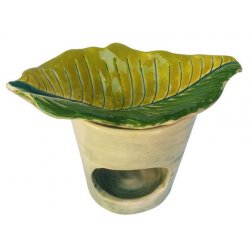 BIOHERBA Aromatická lampa podzimní list ruční výroba