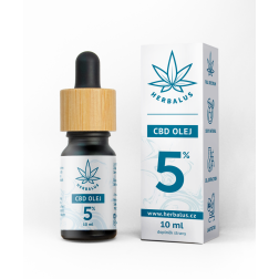 HERBALUS 5% CBD konopný olej 10 ml