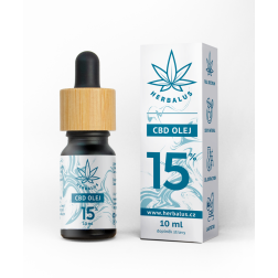 HERBALUS CBD konopný olej 15% 10 ml
