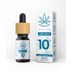 HERBALUS 10% CBD konopný olej 10 ml