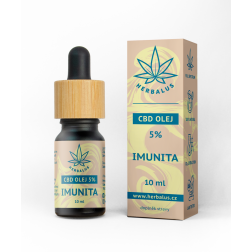 HERBALUS 5% CBD olej - imunita 10 ml
