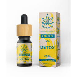 HERBALUS 5% CBD olej - detox 10 ml