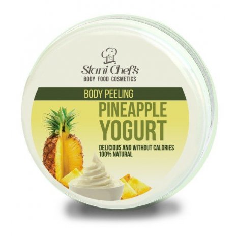 STANI CHEF'S Přírodní tělový peeling jogurt s ananasem na bázi mořské soli 250 ml 