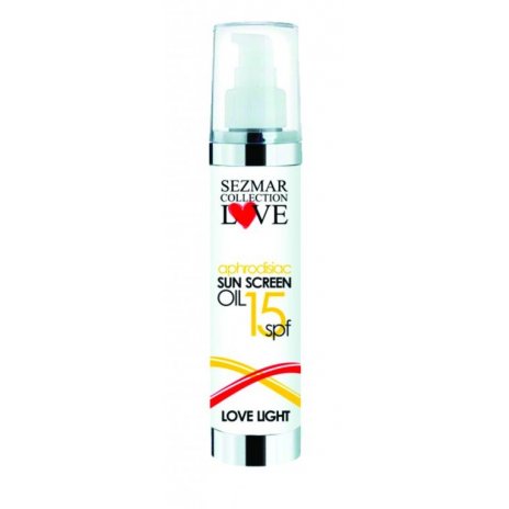 15 SPF Přírodní olej na opalování s afrodiziaky 100 ml 