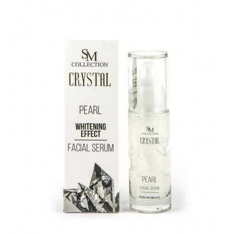 SM COLLECTION Přírodní obličejové gel sérum perla bělící efekt 30 ml 