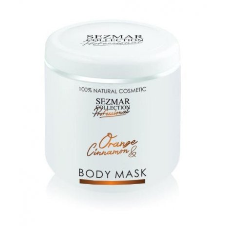 SEZMAR PROFESSIONAL Přírodní maska na tělo a obličej pomeranč & skořice 500 ml 