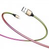 KB26 Discolor USB kabel lightning, Červená, 1m Červená