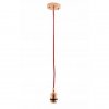 Závěsná lampa Převis Edison Loft - růžová