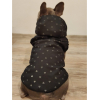Zateplená softshellová bunda pro psa, nepromokavá - vzor "reflexní srdíčka", velikost XL