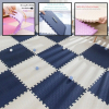 Tatami puzzle podložka pro děti, žlutomodrá, 24 kusů