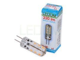 Ledom LED žárovka G4 2W 220lm teplá (20W)