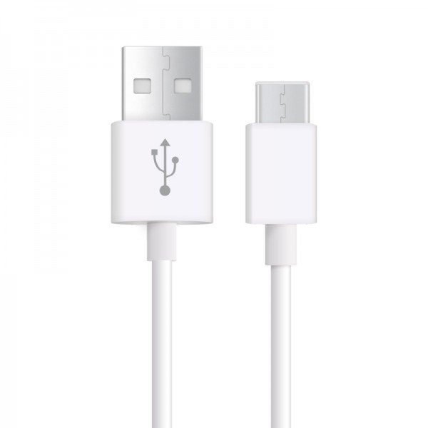 KB11 USB-C datový kabel bílý, Bílá, 1m