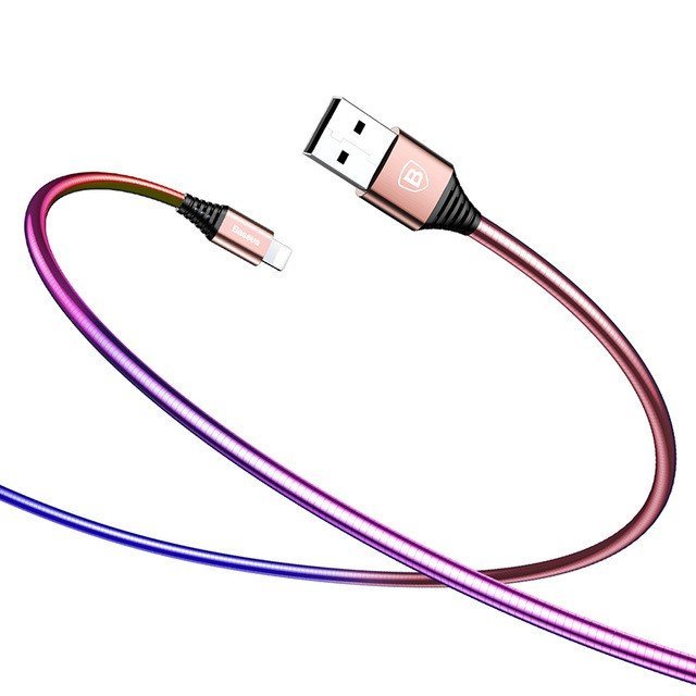 KB26 Discolor USB kabel lightning, Červená, 1m Červená