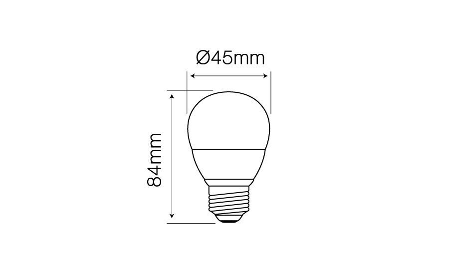 Ledin LED SMD žárovka E27 7W 630lm denní (50W)