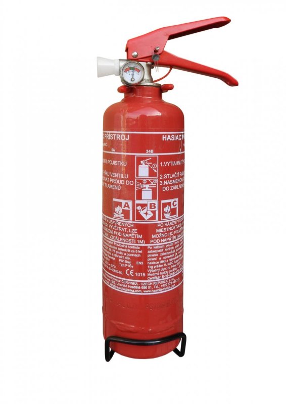 Práškový hasicí přístroj do auta 1 kg P1 ČE - BEZ REVIZE