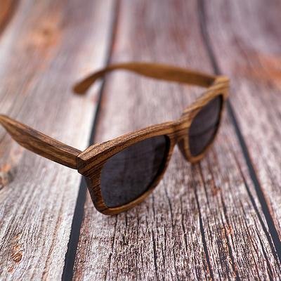 Pánské dřevěné sluneční brýle polarizované ZA07