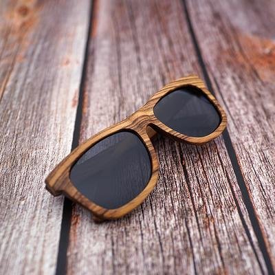 Pánské dřevěné sluneční brýle polarizované ZA07