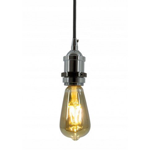 Závěsná lampa Převis Edison Loft - stříbrná