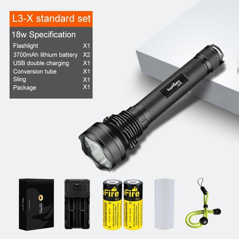 Supfire L3-U LED nabíjecí svítilna Cree XHP70.2 3400lm, USB, Li-ion