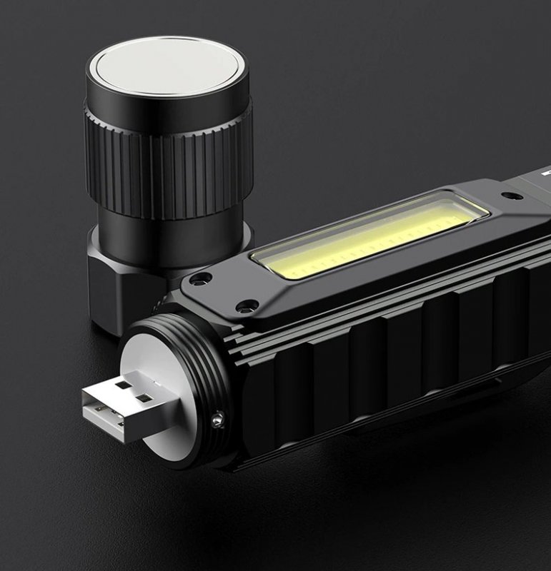 Supfire G19 Kombinovaná LED svítilna a LED čelovka 500lm, USB, Li-ion