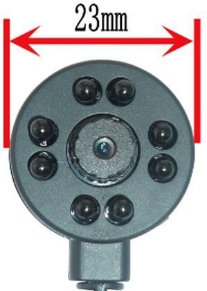 CCTV minikamera - 600TVL; 78°; IR940nm