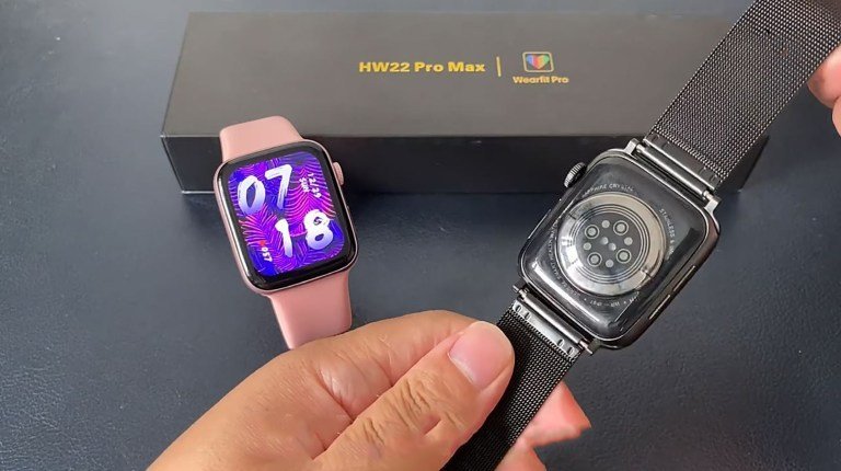 Chytré hodinky HW22 Pro Max - Černé