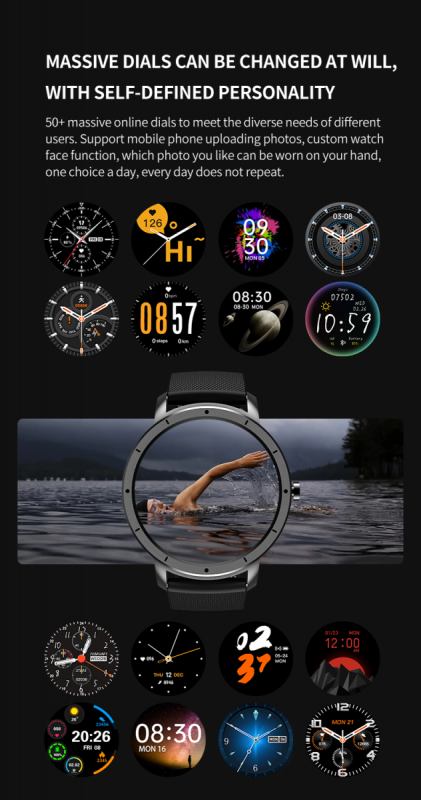 Chytré hodinky HW21 - Stříbrné