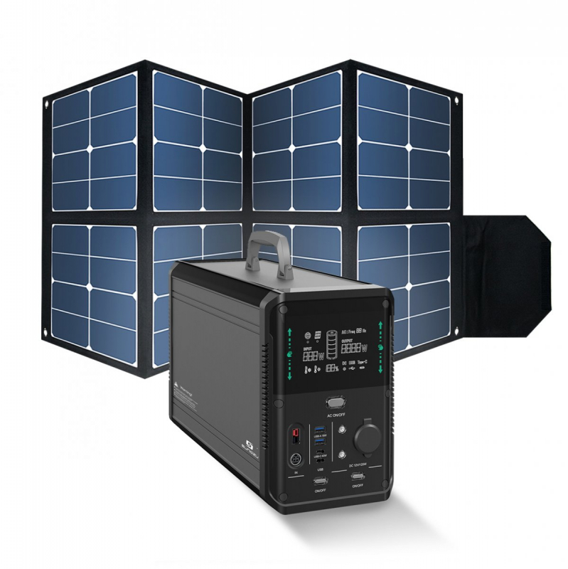 Outdoor set nabíjecí stanice a solárního panelu 1500W/100W