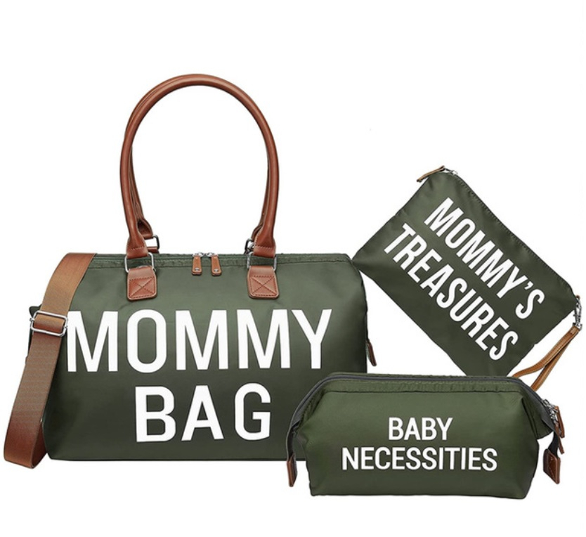 Mommy bag - Zelený, set 3ks