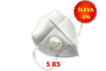 Respirátor s výdechovým ventilem KN95 - SADA 5 KS