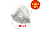 Respirátor s výdechovým ventilem KN95 - SADA 10 KS