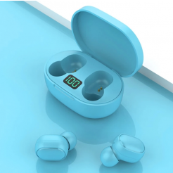 Bezdrátová sluchátka E6S s bluetooth 5.0 a dobíjecím pouzdrem - Modrá