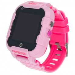 Dětské hodinky s GPS lokátorem KT12 4G - Růžové