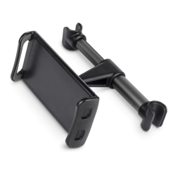 Rozpěrný držák tabletu/mobilu do auta mezi opěrku sedadla - Černý