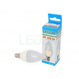 Ledom AKCE: 9 + 1 LED svíčka E14 6W 522lm neutrální (50W)