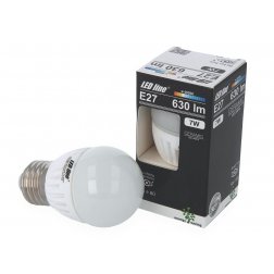 Ledin LED SMD žárovka E27 7W 630lm denní (50W)