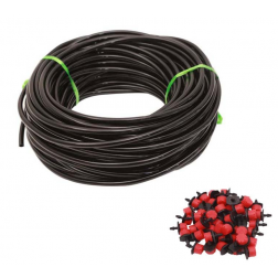 Zavlažovací sada 30m hadice 4/7mm + 20 koncových zadešťovačů