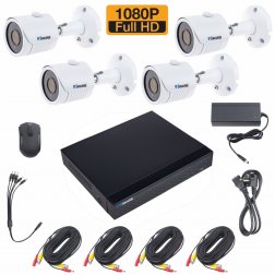 Kamerový set Secutek SLG-XVRDA2004D4MB200 - 4x kamery bullet , 1080P