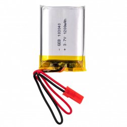 3.7V 1200mAh dobíjecí lithiová baterie