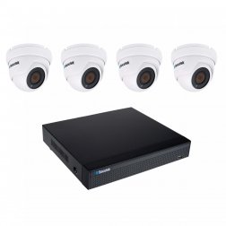Kamerový set Secutek SLG-NVR3604CDP1FE800 - 4x 8MP Lite dome kamera, NVR